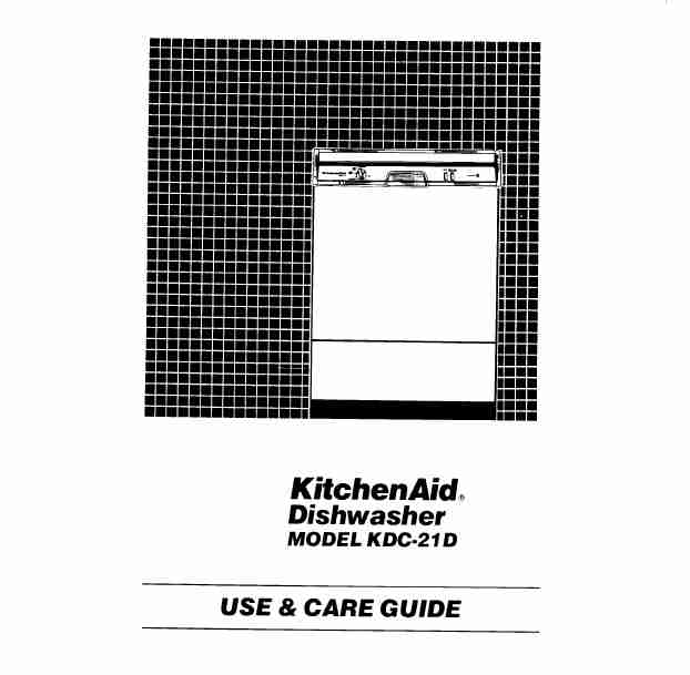KitchenAid Dishwasher Model KDC-21D-page_pdf